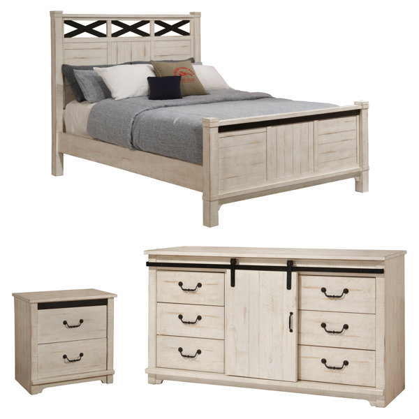 White Farmhouse Bedroom Set Check out comfy bedding, cushions, throws